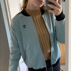 NWT Adidas Light Blue Track Jacket